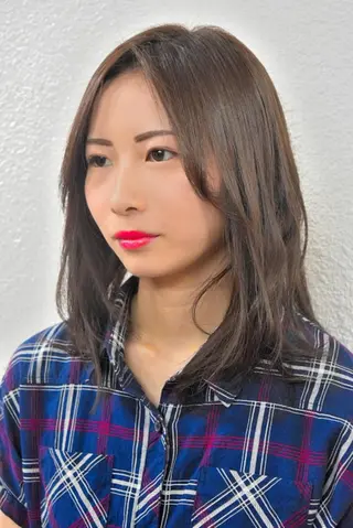 セミロング カラー 櫛引 健太のヘアスタイル