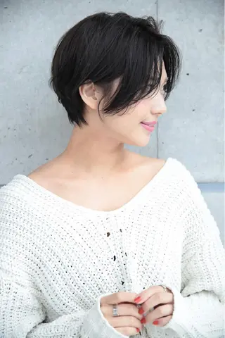 ショート カラー 💘トレンドスタイル 💘透明感ヘアのヘアスタイル