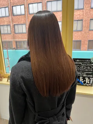 ロング カラー ワタイショウタ 髪質改善✨眉毛サロンのヘアスタイル
