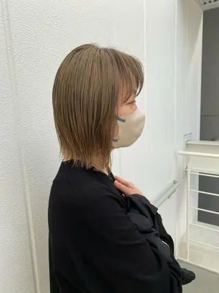 ミディアム カラー 大人かわいい×艶髪 🤍塩川のヘアスタイル