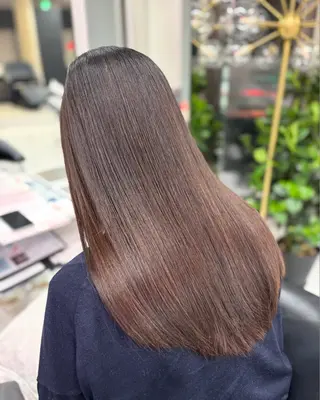 ロング Sakuraෆ˚* 艶カラー×まつパ💖のヘアスタイル