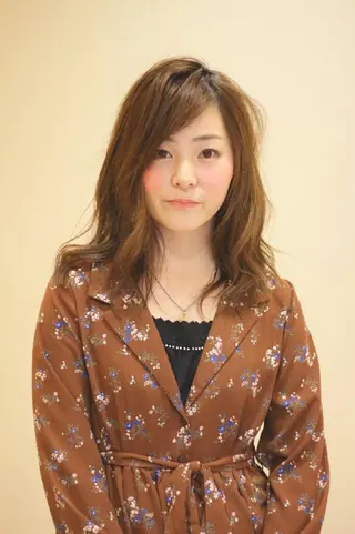 ロング セミロング キノシタ ナオユキのヘアスタイル