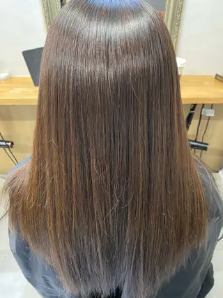 セミロング 縮毛矯正/表参道 /sand/まいのヘアスタイル