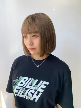 ショート カラー 🎀taro ブリーチなしカラーのヘアスタイル