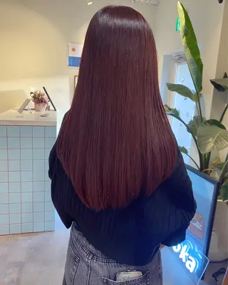 ロング カラー 当日予約大歓迎💗 依田瑞希のヘアスタイル