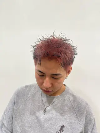 ショート カラー メンズ だいじゅ/パーマ/ メンズカット/カラーのヘアスタイル