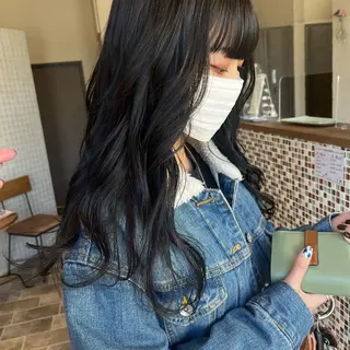 ロング カラー 中村 友香のヘアスタイル