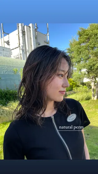 ミディアム パーマ パーマ/ボブ/ ヘルシーカラー/風花のヘアスタイル