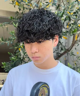 パーマ メンズ 年間2000名担当◎ パーマ職人/仲原佑樹のヘアスタイル