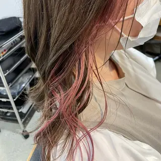 セミロング カラー レイヤー/透明感ツヤ カラー/Rinのヘアスタイル