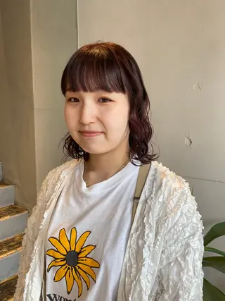 ミディアム レイヤーカット/ ダブルカラー/櫻井のヘアスタイル