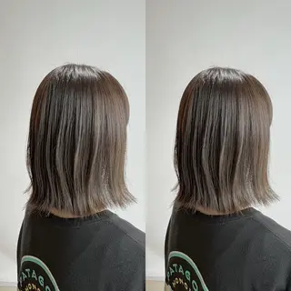 ミディアム カラー オーガニックカラー/ 髪質改善/ボブのヘアスタイル