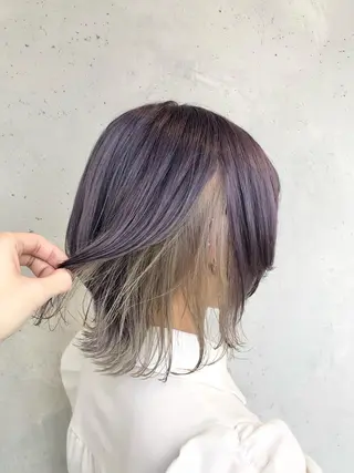 ショート カラー ヘアアレンジ ｲﾝﾅｰｶﾗｰ屋さん 🫧伊藤拓実のヘアスタイル