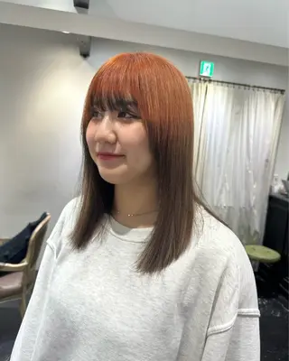 ミディアム カラー REAL 心斎橋所属・ブリーチ/ベージュ /ピンク🦋ナツミのヘアスタイル