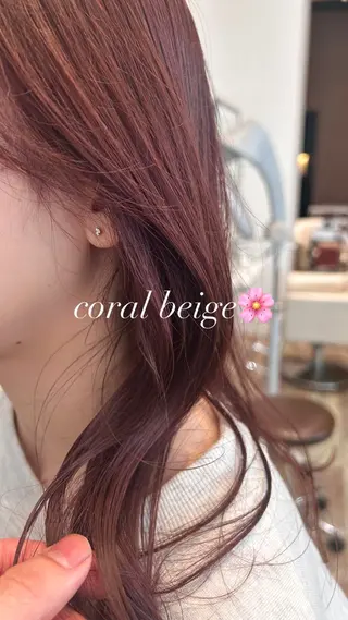 セミロング カラー k-twoあべのキューズモール店所属・k-two☁あべの/ 艶感カラー/Touaのヘアスタイル