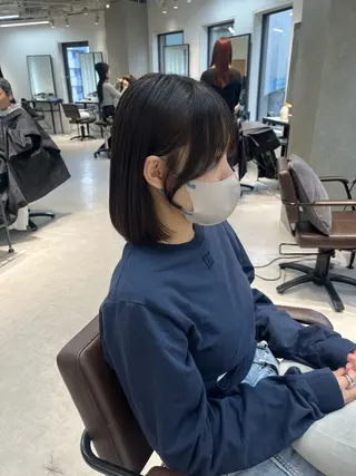 カラー ヘアアレンジ 似合わせ顔まわり カット💛森尾真由美のヘアスタイル
