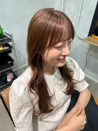 ロング 大久保 優香のヘアスタイル