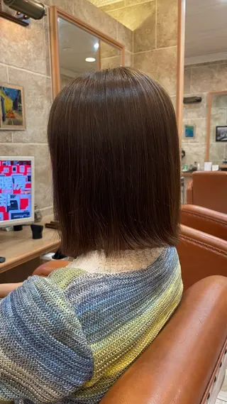 ミディアム カラー 松田 唯叶のヘアスタイル