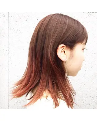 ミディアム カラー ✂︎ウルフ・ショート ✂︎MIKUNIのヘアスタイル