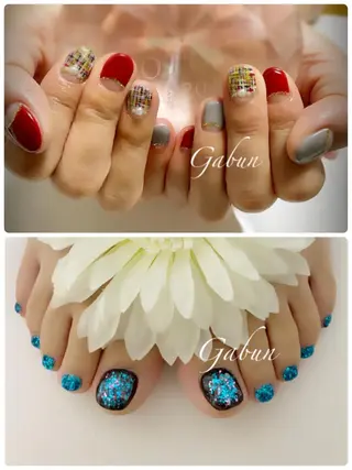 ショート LOTUS ネイルサロンのネイルデザイン