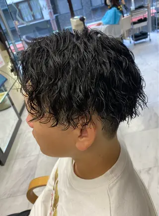 パーマ メンズ 🌴パーマオタク🌴 長谷川　諒佑🌈のヘアスタイル