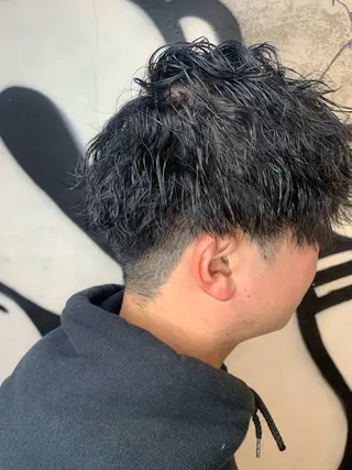 ショート パーマ メンズ ⚡️メンズパーマ特化 mens支持◎/忠地のヘアスタイル