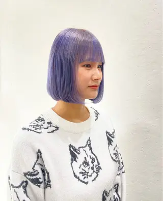 ショート カラー SHICENEケイ レイヤーカット🦋のヘアスタイル