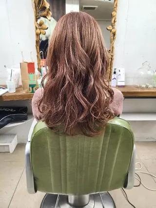ロング カラー 坪井 佑美のヘアスタイル