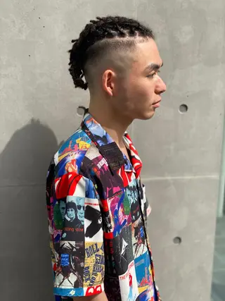 ショート カラー パーマ ヘアアレンジ メンズ キッズ ネイル マツエク・マツパ 中元 淳のヘアスタイル