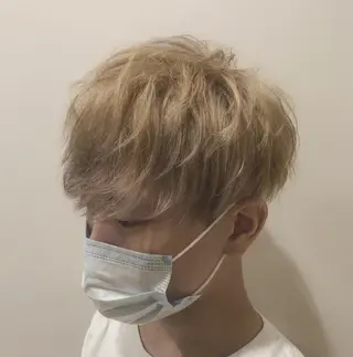 ショート カラー ヘアアレンジ メンズ 美容室sand 横浜のヘアスタイル