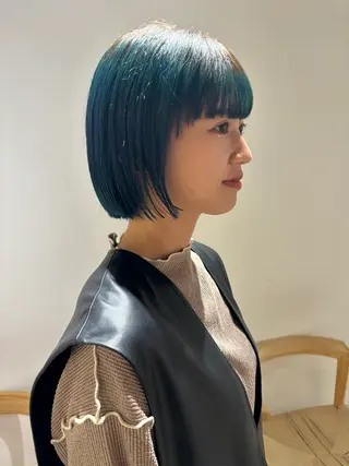 ショート カラー やまもと さえのヘアスタイル