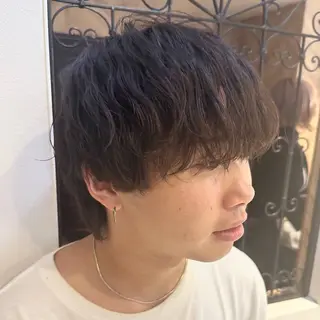 メンズ Rio🎀 艶カラー/韓国のヘアスタイル