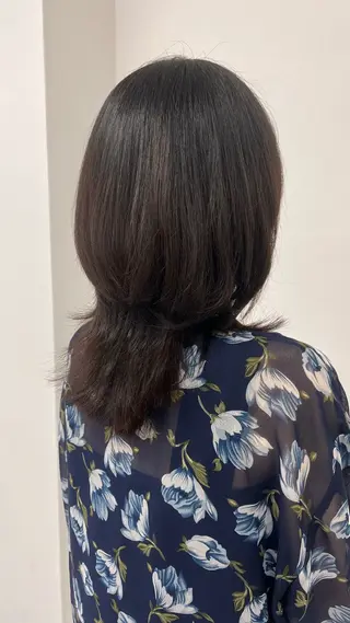 ミディアム 縮毛矯正/🍒ྀི ナカヤマミオ🍒ྀིのヘアスタイル