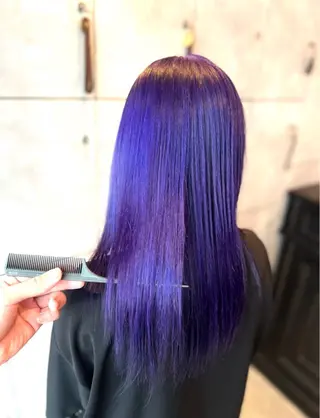 セミロング カラー 🌈インナーカラー ‘ショウマ’🌈のヘアスタイル