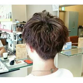 ショート メンズ カラー ショートヘア💫 ハイトーン西田拓馬のヘアスタイル