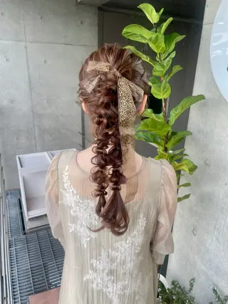 ロング ヘアアレンジ ヘアセット ✴︎Mai✴︎銀座のヘアスタイル