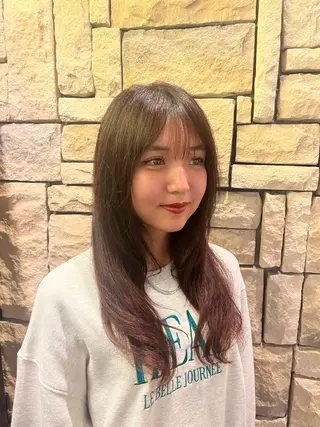 カラー 長塚 花のヘアスタイル
