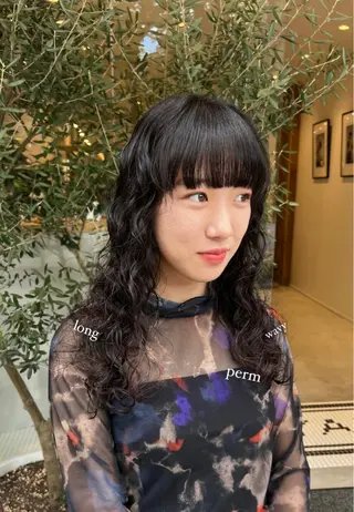 ロング パーマ/名古屋パーマ / コデラ ナナホのヘアスタイル