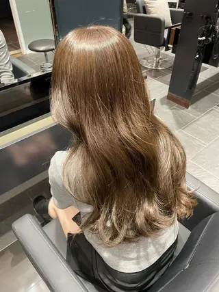 ロング カラー 似合わせ前髪／ 小顔カット🎀そうのヘアスタイル