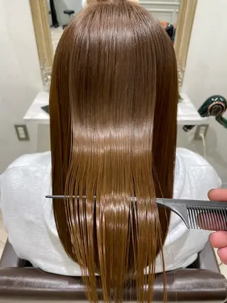 ミディアム カラー 縮毛矯正特化✨ newi　大西将弘のヘアスタイル