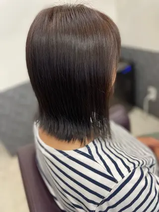 ミディアム 大野 輝のヘアスタイル