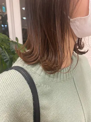 ミディアム カラー レイヤー/ウルフ🤎 mayo.のヘアスタイル