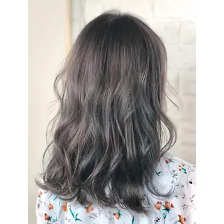 ミディアム カラー KIZU 髪質改善 オカルト怪談のヘアスタイル