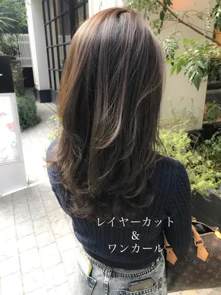 セミロング LOMA🇰🇷 銀座クボタのヘアスタイル
