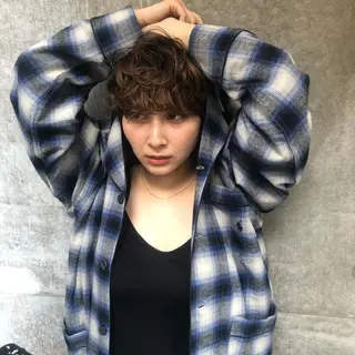 ミディアム メンズ特化美容師 ハスイルイのヘアスタイル