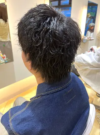 ショート パーマ メンズ メンズパーマ特化 外山 健太のヘアスタイル