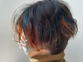 ショート カラー ヘアアレンジ g  hair design所属・土屋 紗也果のヘアスタイル