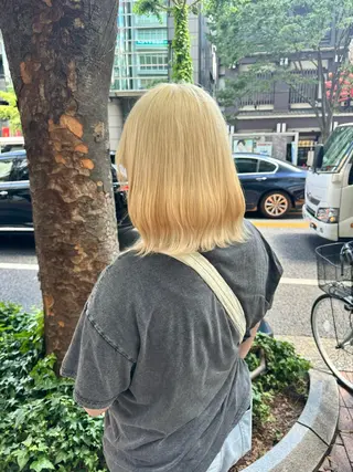 ミディアム カラー ミユル/ ブリーチカラー🎀✨のヘアスタイル
