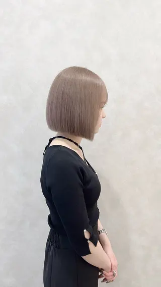 ミディアム 💗モテ髪 ハイトーンあや💗のヘアスタイル