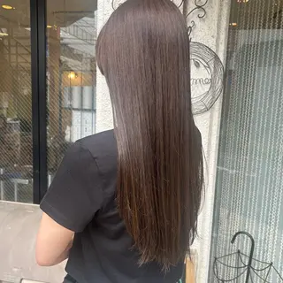 ロング カラー ブリーチなしカラー 野々花🩰のヘアスタイル
